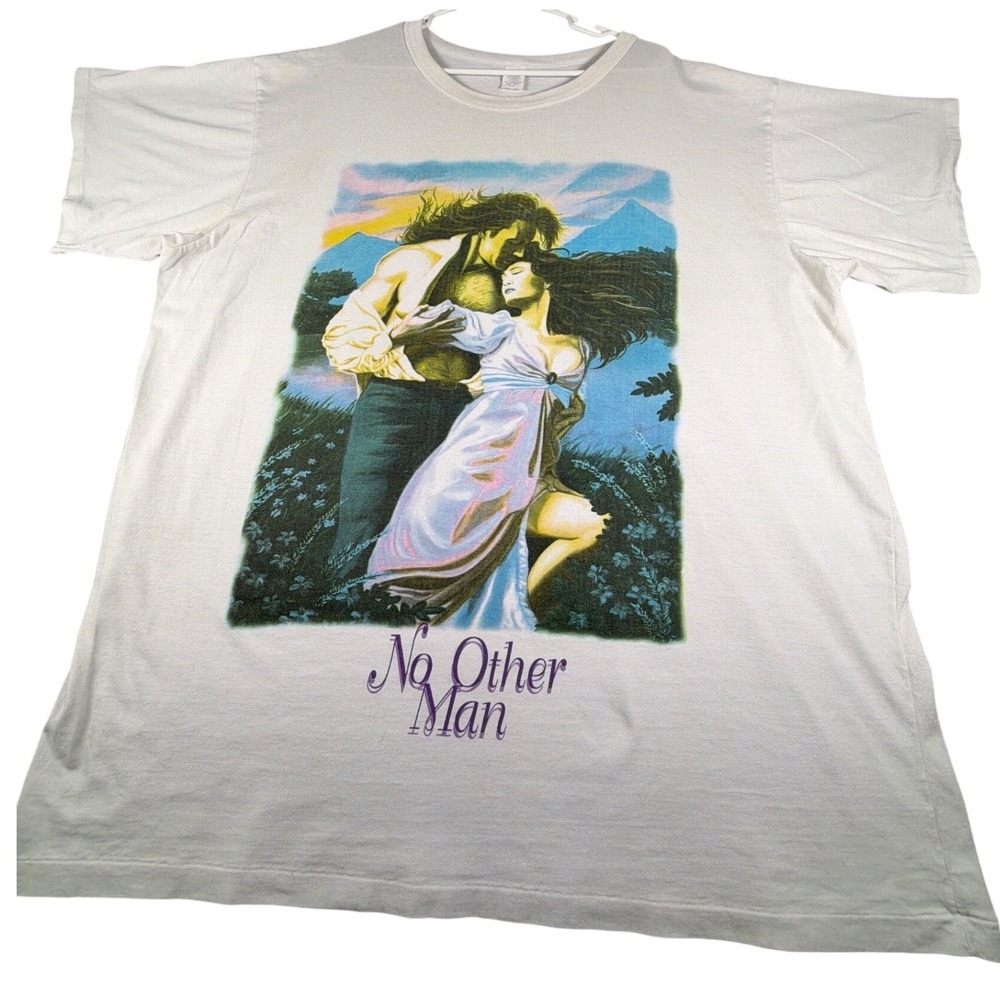 Vintage Fabio No Other Man Romance T-Shirt White OSFM 2XL 3XL